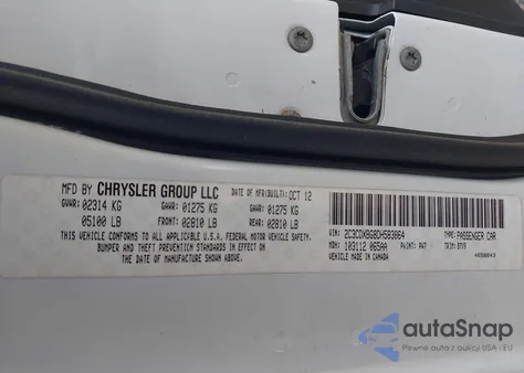 2013 Dodge Charger Se from USA, damaged, VIN 2C3CDXBG8DH583864